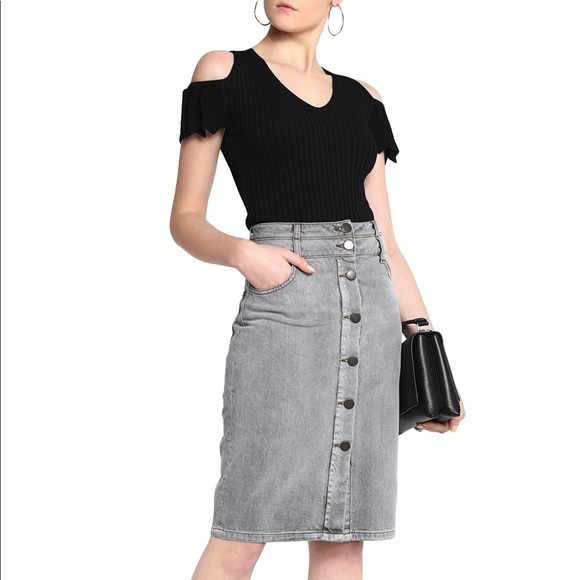 maje denim skirt